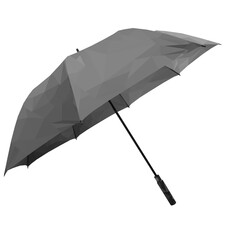 Black umbrella low poly