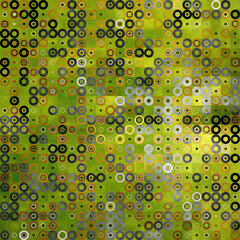 pattern from circles on green background