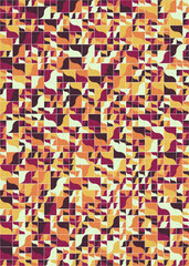Obraz premium Abstract Geometric Pattern generative computational art illustration