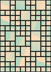 Abstract Geometric Pattern generative computational art illustration