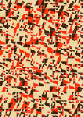 Abstract Geometric Pattern generative computational art illustration