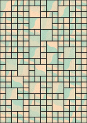 Abstract Geometric Pattern generative computational art illustration