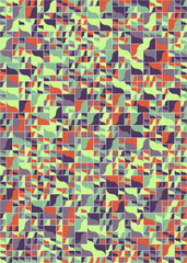 Abstract Geometric Pattern generative computational art illustration