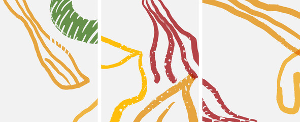 Social media abstract backgrounds. Abstract hand drawn doodles. Vector illustration for covers, banners, flyers