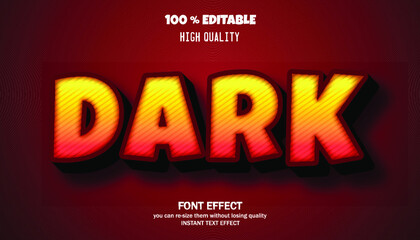 3D cartoon text style, editable text effect