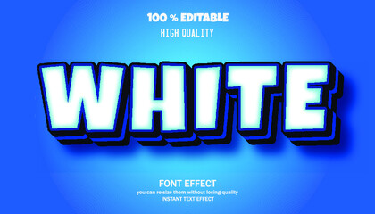 Modern font effect for banner or sticker, editable font