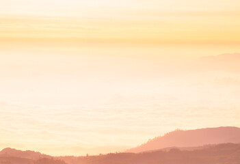 sunrise over the mountains