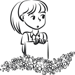 vector cartoon young people set 