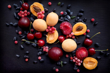 apricots and berries