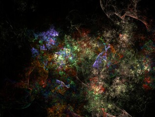 Imaginatory fractal background Image