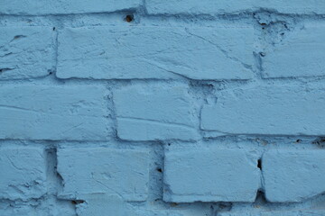 Blue Brick Pattern, close up wall texture for background