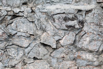 rocks Pattern in bad condition, close up wall texture for background