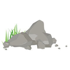 Rock stone vector