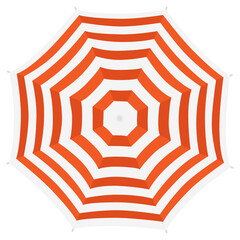 Beach umbrella top view