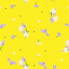 Fototapeta na wymiar Blossom floral pattern
