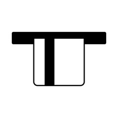 Credit Card Sliding Out From ATM Icon