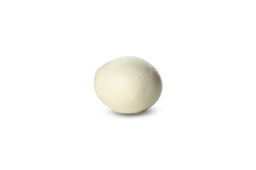 Delicious mozzarella cheese isolated on white background