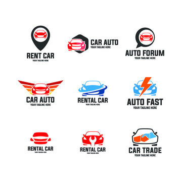 Car icon set 