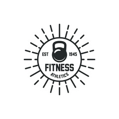 Gym logo in black and white