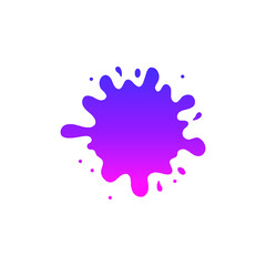 Blue water splash vector logo collection