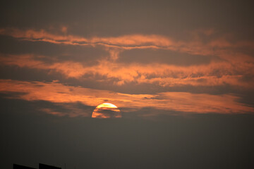 sunset in the mountains