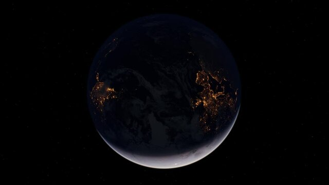 earth globe planet from space orbit. Elements of this image furnished by NASA