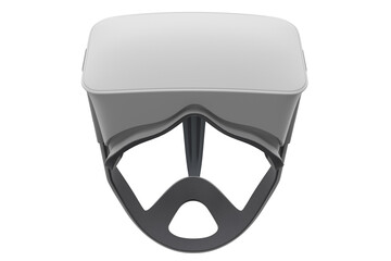 Virtual reality glasses isolated on white with cliping path. 3d rendering