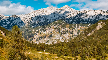 Beautiful alpine summer view at the famous Tauplitzalm, Salzkammergut, Steiermark, Austria