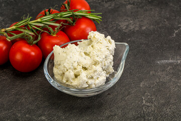 Soft cream cheese with herbs