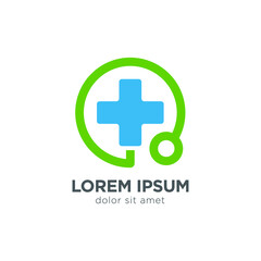 Obraz premium Cross Sign Medical Logo Health Symbol Pharmacy Icon. Flat Vector Logo Design Template Element 