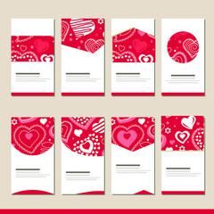 Set with different templates. Cards for your design and advertisement