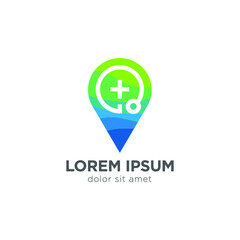 health pharmacy symbol vector icon logo design