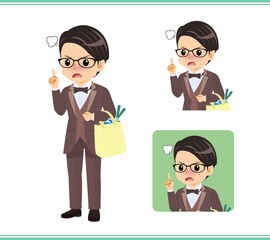 A man in a brown tie