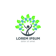 Healthy Life Logo template vector icon Vector 