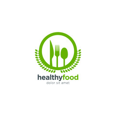 Healthy Food Logo Template 