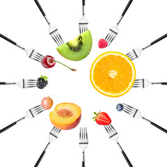 Tasty dragon fruit on white background