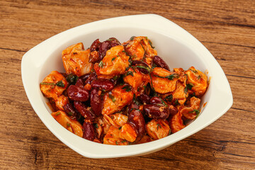 Roasted Chicken breast with bean