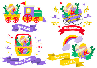 Easter Vector illustration for banner