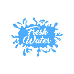 Pure water abstract sign. Water drop symbol. Branding Identity Corporate logo design template Isolated on a white background 