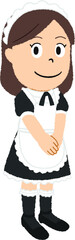 メイドのイラスト