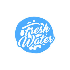 Pure water abstract sign. Water drop symbol. Branding Identity Corporate logo design template Isolated on a white background 