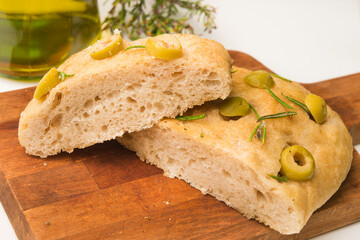 Easy Rosemary Garlic Focaccia Bread.