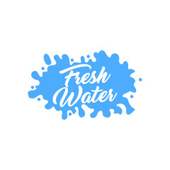 Pure water abstract sign. Water drop symbol. Branding Identity Corporate logo design template Isolated on a white background 