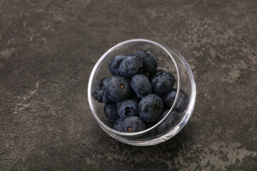 Ripe sweet tasty blueberries heap