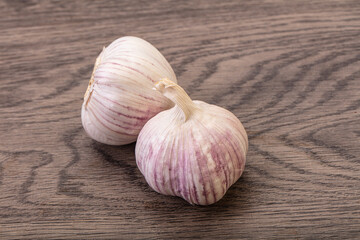 Fresh ripe and tasty garlic