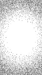 Round silver glitter luxury sparkling confetti. Sc