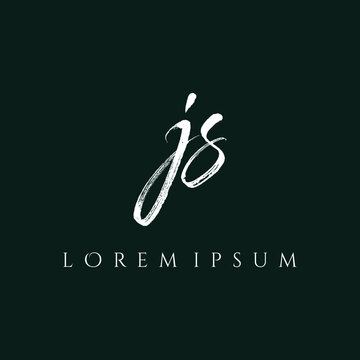 Letter JS luxury logo design vector