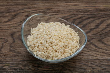 Raw arborio rice for Risotto