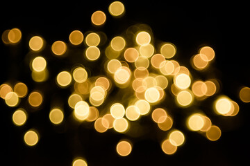 Gold ring bokeh background