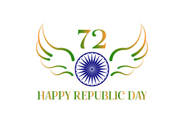 Republic day of India background Celebration, 26 January India Republic Day background with indian flag ashok chakra .suitable for greeting card, poster and banner.

